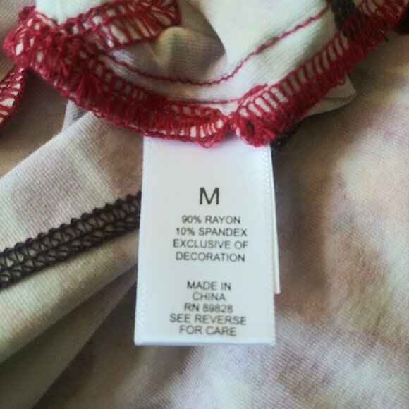 Logo by Lori Goldstein adobo all over print blouse women's size M - Picture 14 of 16